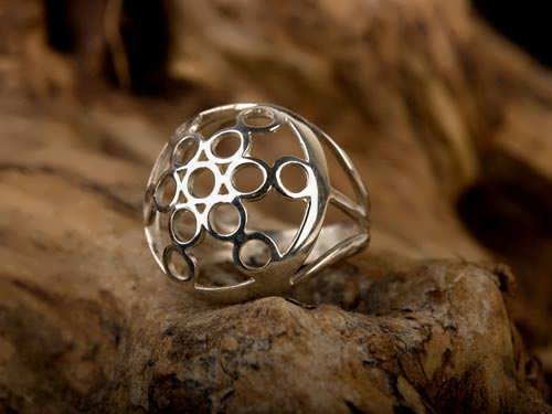 Fruit of Life Ring Silver