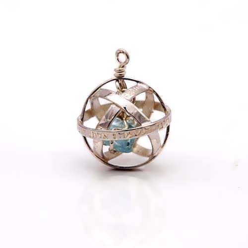 Genesa crystal silver with Turquoise