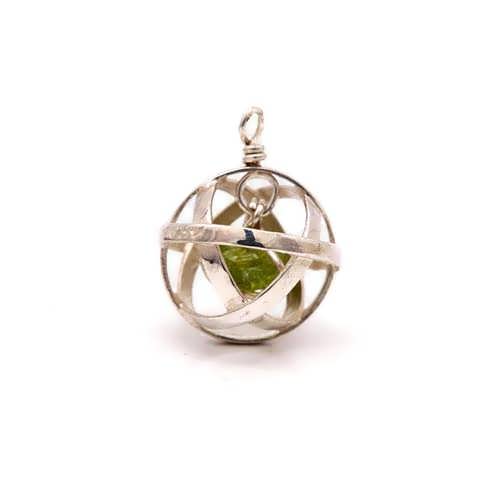 Genesa crystal silver with Peridot