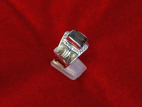 Journey of life ring silver with Smoky Quartz