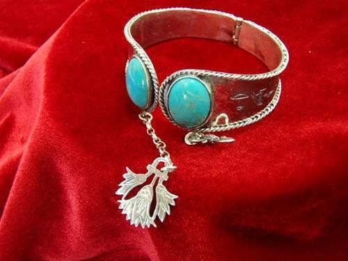 Ka Bracelet silver with Turquoise