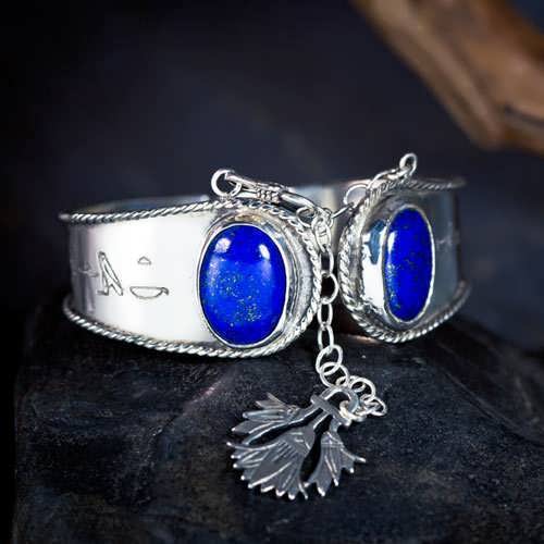 Ka Bracelet Silver with Lapis