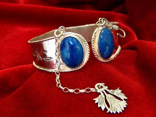 Ka Bracelet silver with Lapis