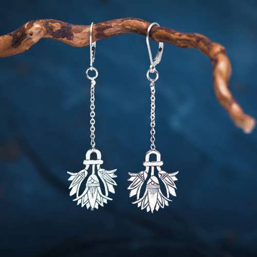 Lotus Earrings Silver