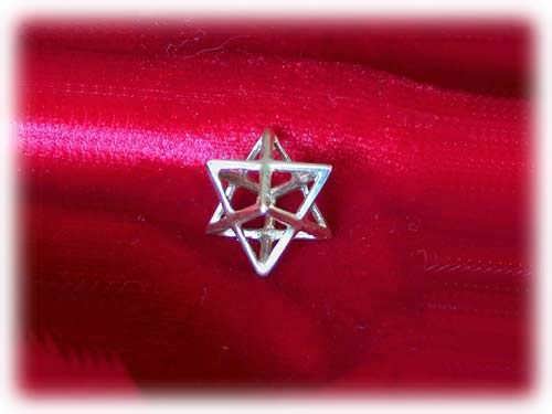 Merkaba Anhänger Medium, Silber