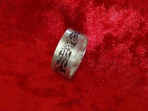Mokume wedding ring silver (Sold Out)