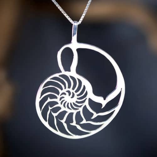 Nautilus Jewelry Pendant Silver