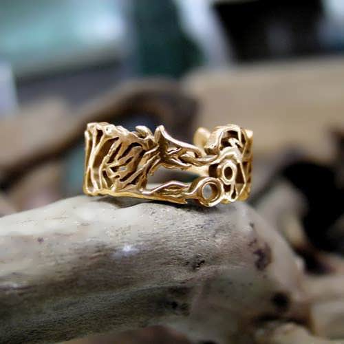 Ouroboros Ring Gold