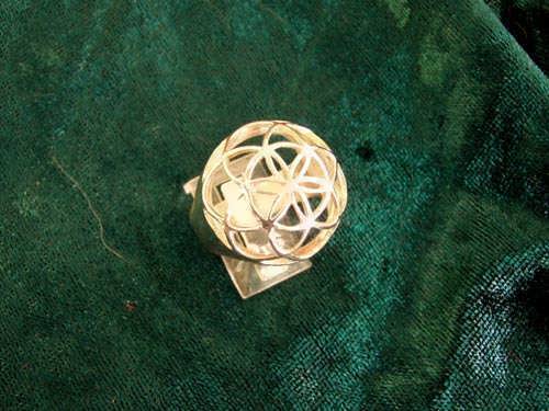 Seed of Life Ring Gold