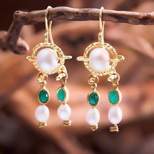 Queen Alexandra Shlomzion earrings Gold