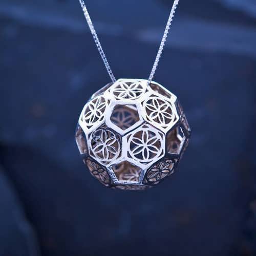 Sphere of Consciousness Silver Pendant