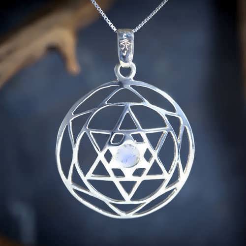 Star of David Mandala Silver