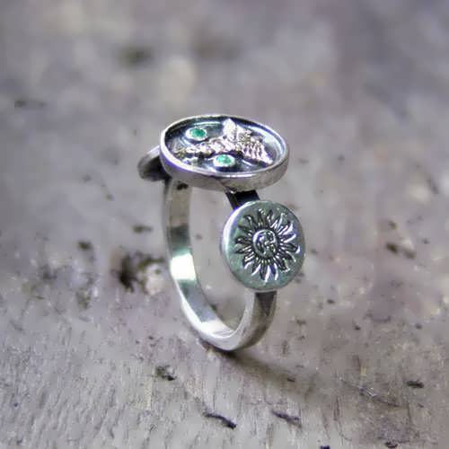 Alchemical Wedding Talisman Ring Silver and Gold (*Limited Edition*)