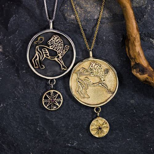 Colgante Talismán con el Sol en Leo de Plata y Oro (*Limited Edition*)