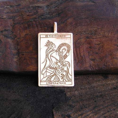 Tarot Empress Pendant Gold