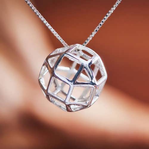 The Divine Reflection Silver Pendant