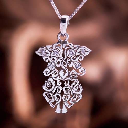 Earth Element Pendant Silver Small