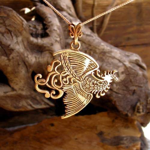 The Fire Element Pendant Gold