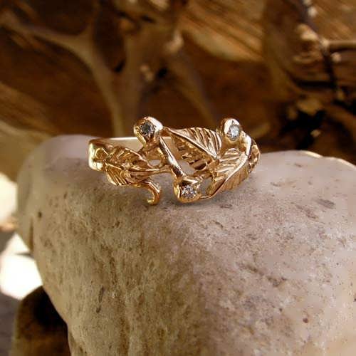 The Great Mother Ring Gold with Cubic Zirconia