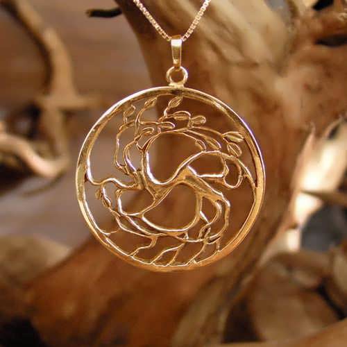 Tree of Love Gold Pendant