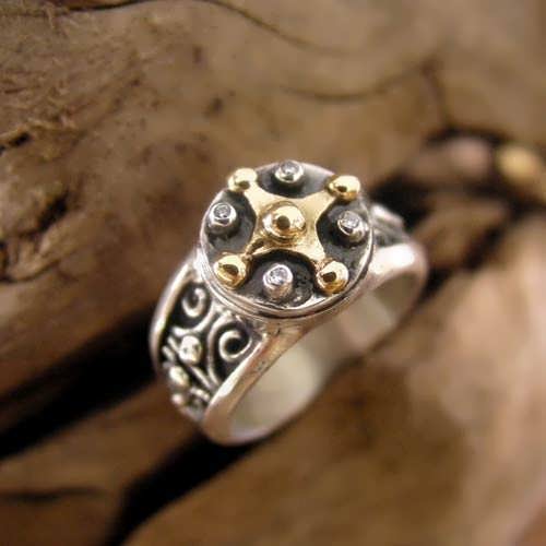 Mayan Venus Jupiter Ring Gold And Silver (*Limited Edition*)