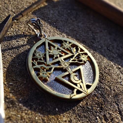 Alchemical Cosmic Tree Silver and Gold