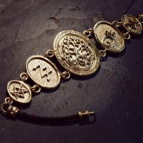 Alchemical Cosmic Tree Bracelet Gold