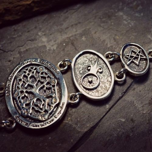 Alchemical Cosmic Tree Bracelet Silver