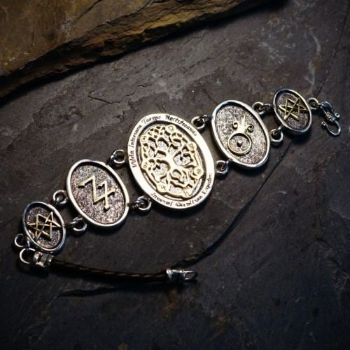 Alchemical Cosmic Tree Bracelet Silver and Gold