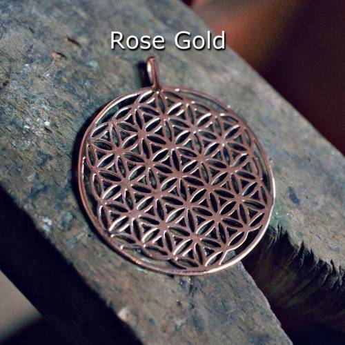 Flower of Life Pendant - Gold