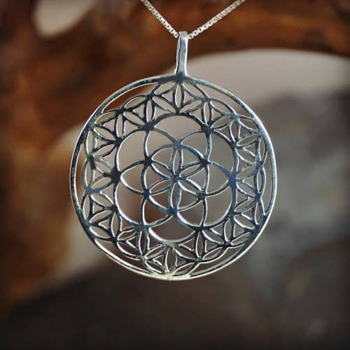 Flower and Seed of Life Silver