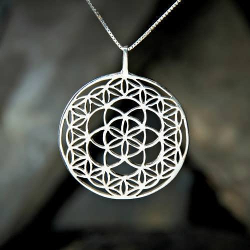 Flower and Seed of Life Silver
