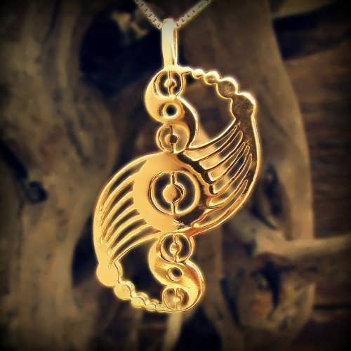 Galactic Harmony Pendant Gold