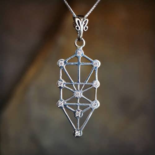 Inlaid Tree of Life Silver