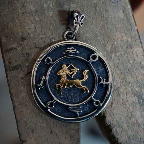 Jupiter Sagittarius Round Talisman Silver and Gold (*Limited Edition*)