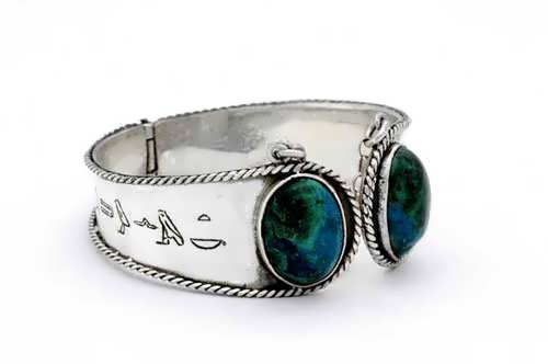 Ka Bracelet Silver with Chrysocolla