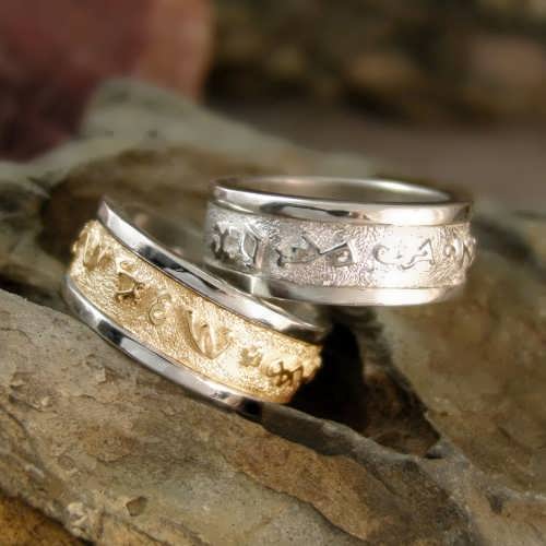 Customized Couple Promise Rings for Him and Her Set Size 5-11 –  GardeniaJewel