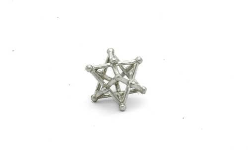 Merkaba 14 puntos plata pequeño