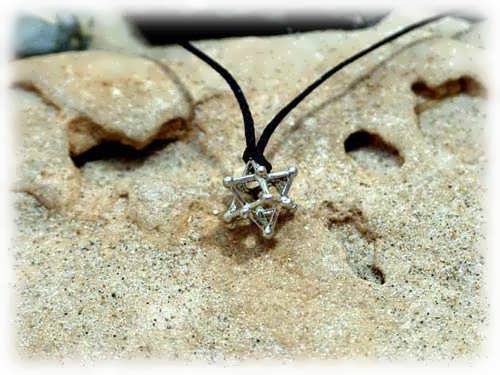 Merkaba 14 Punkte Silber Small