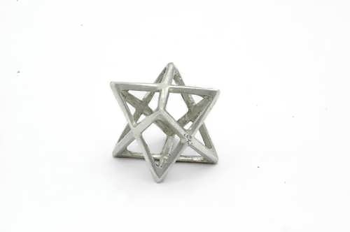 Merkaba Anhänger Medium, Silber