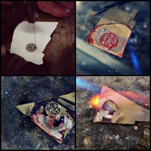 Minor Arcana Pendant Gold