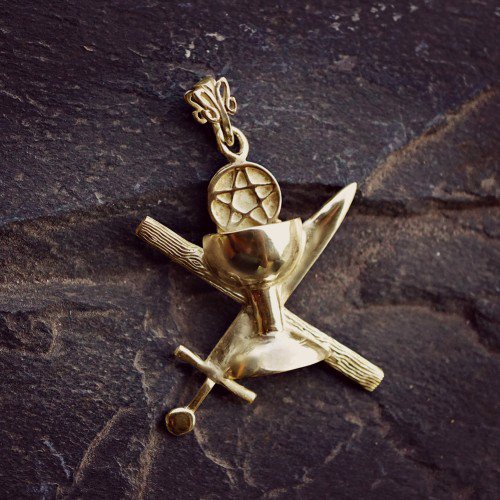 Minor Arcana Pendant Gold