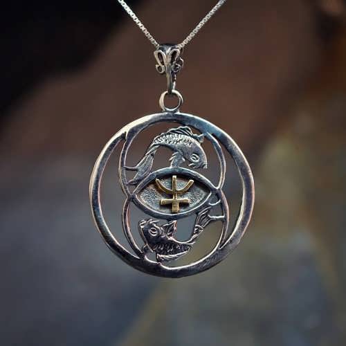 Neptune in Pisces Talisman Silver and Gold (*Sold Out!*)