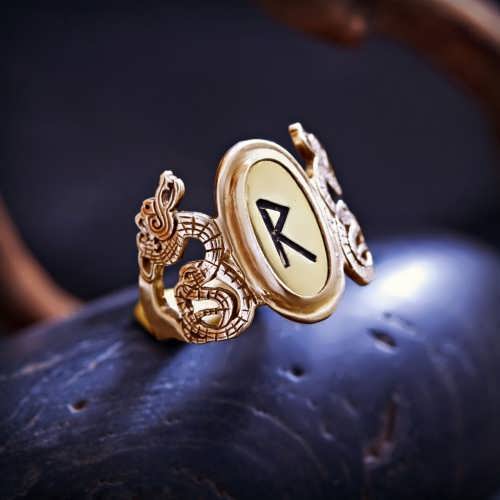 Кольцо «Руна», золото