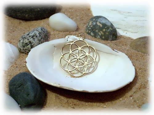 Seed of Life Pendant - Gold