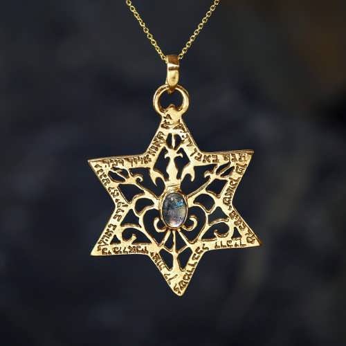 Star of David for protection gold