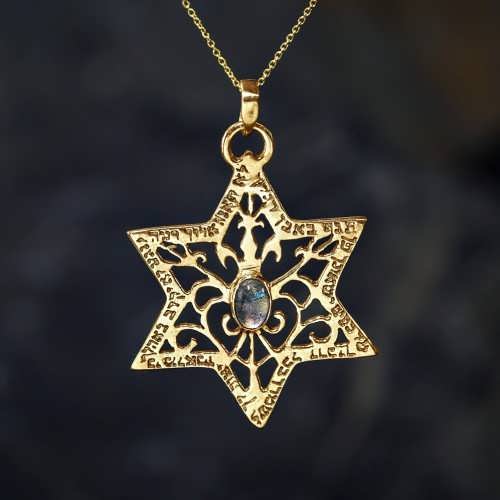 Star of David For Protection Gold