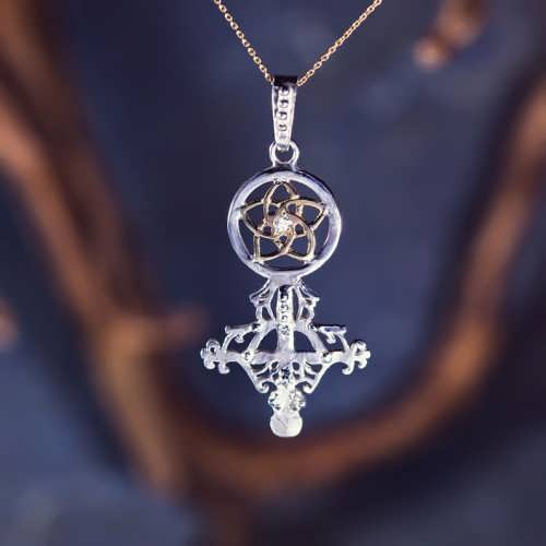 Divine Love Talisman (Venus In Pisces) Silver And Gold With Diamond (*Limited Edition*)