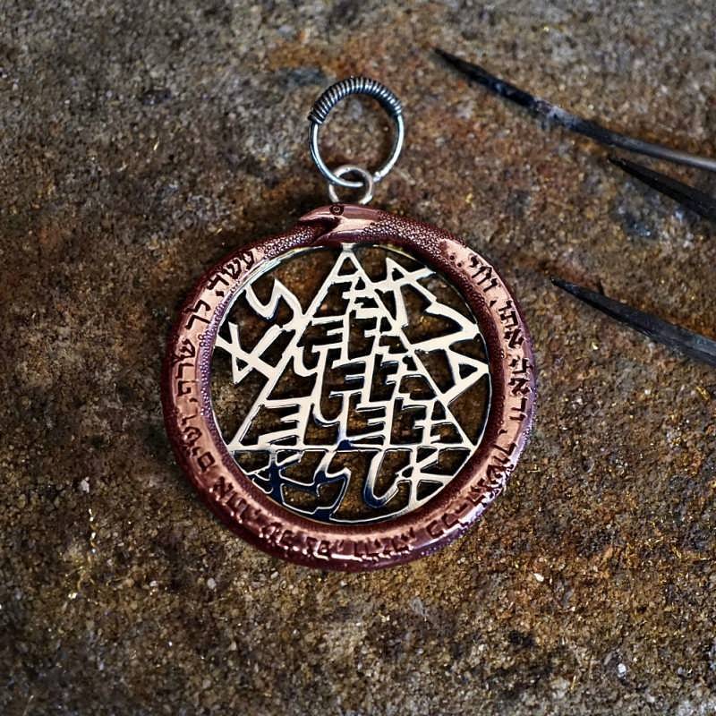 Copper Snake Talisman Silver and Copper