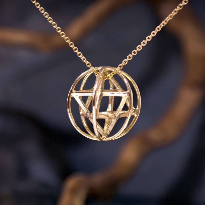 Prana Sphere Sacred Geometry Necklace